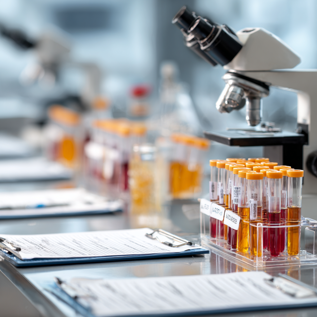 Biopsy samples prepared for canine cancer testing