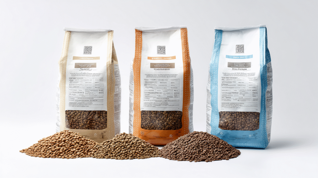 Bags of prescription veterinary diets used to treat dog crystals in urine.