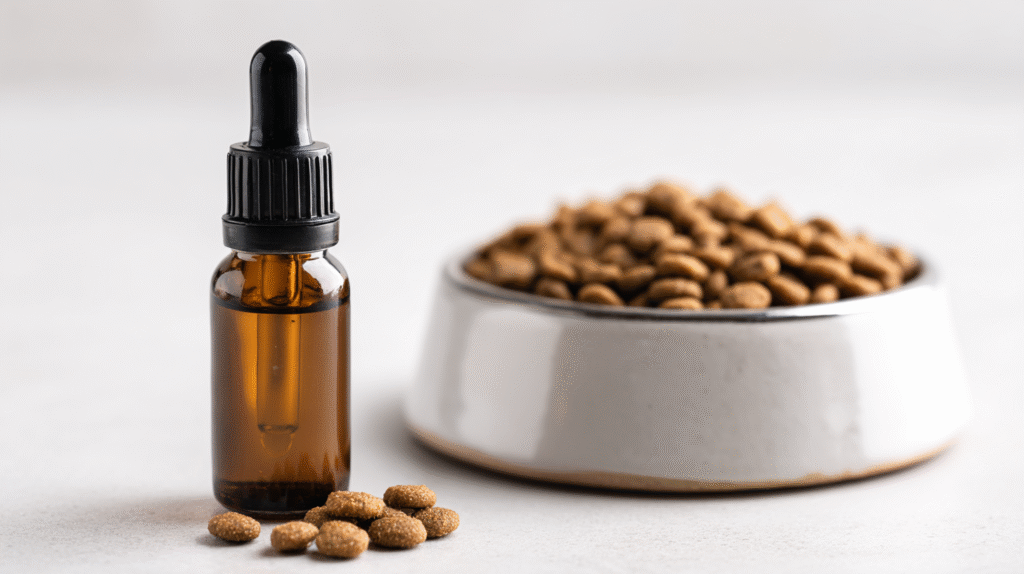 A bottle of Vitaplus (Vidatox), a natural remedy that can offer supportive care for dogs with inflammatory conditions like eosinophilia in dogs.